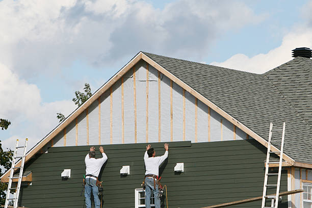 Professional Siding Contractor technician working in Troy, NC